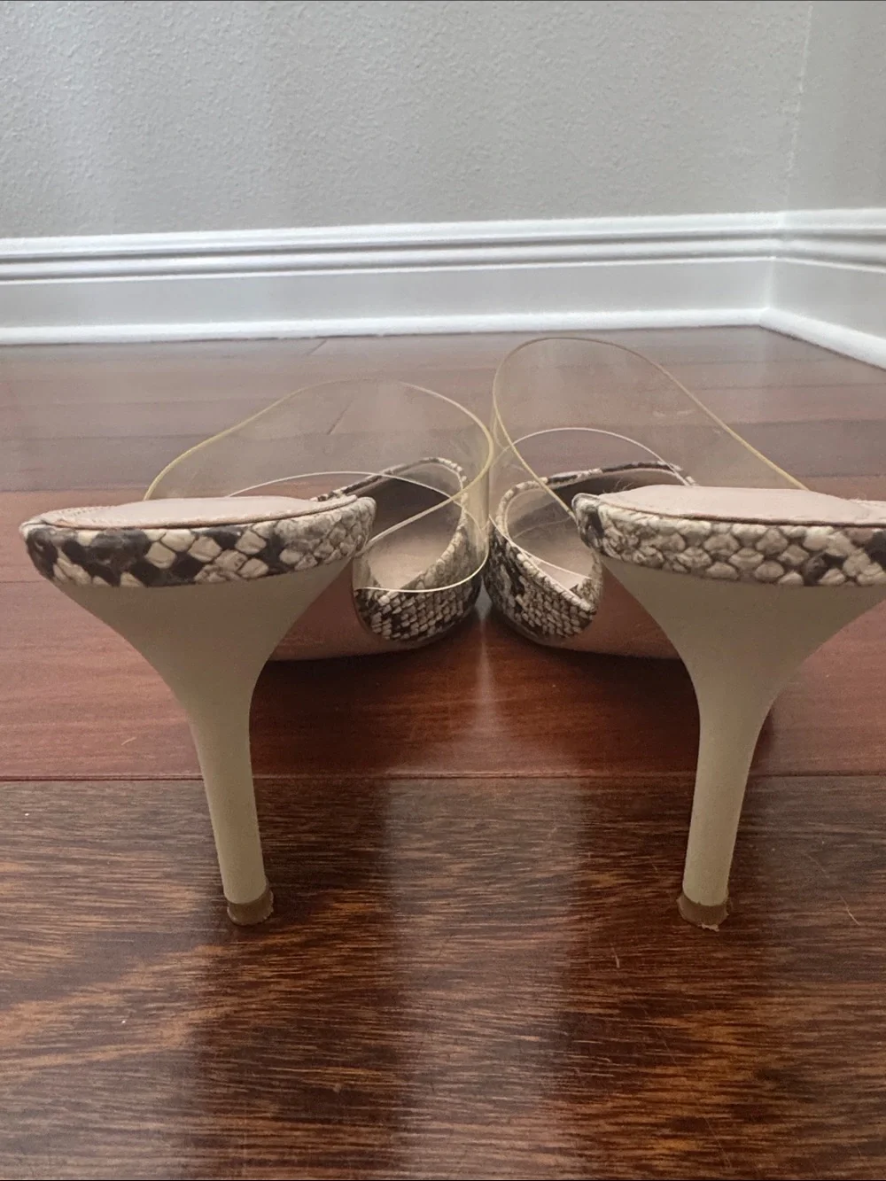 Zara snakeskin heels